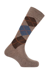 Punto Blanco Meias curtas de lã de caxemira com losangos