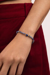 Singularu Gold-plated steel kyanite Amulet bracelet azul