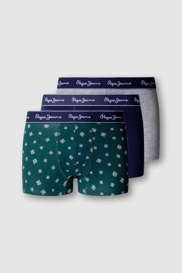 Pepe Jeans Pack de 3 b&oacute;xers Pepe Jeans verde