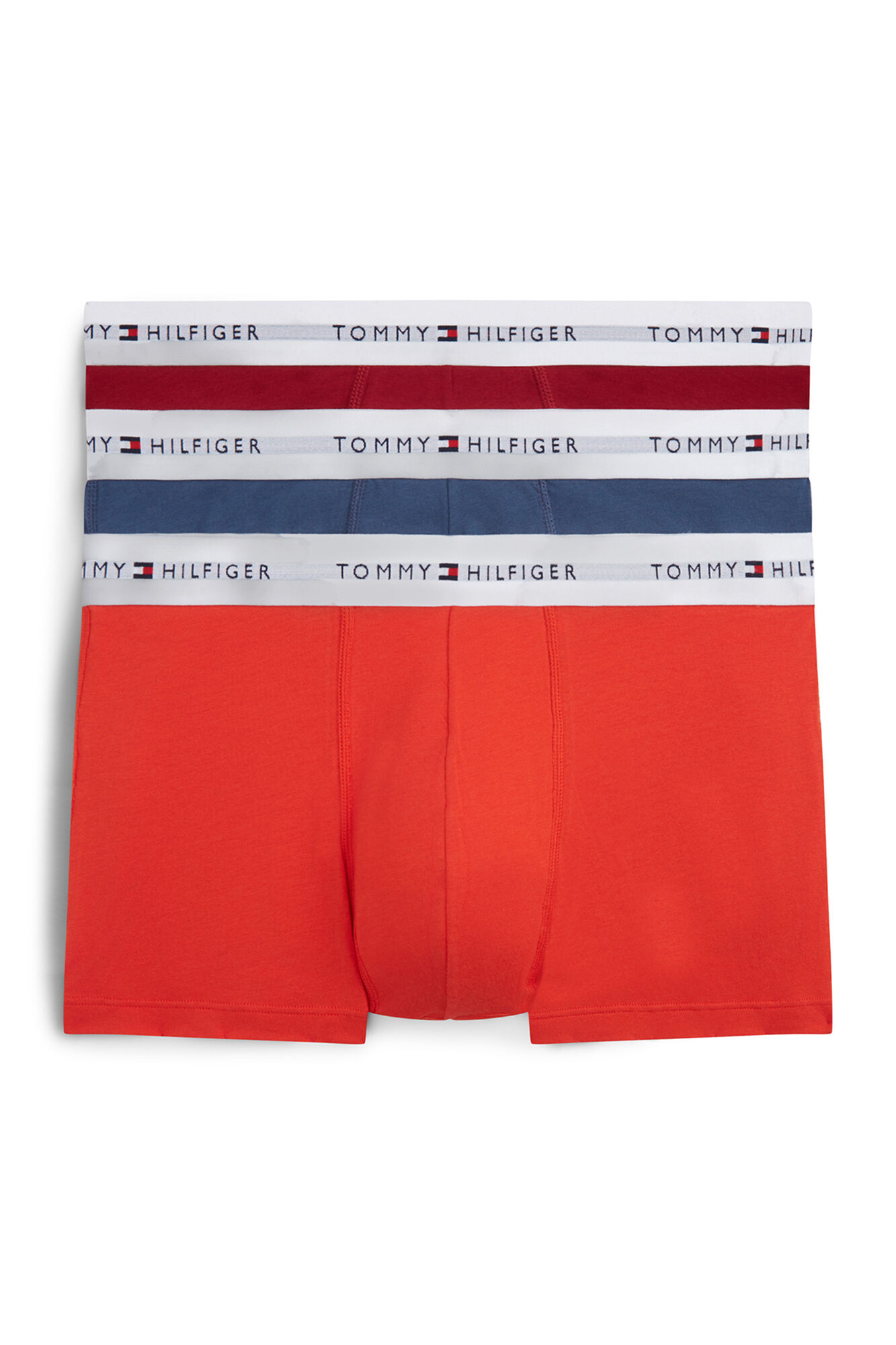 Tommy Hilfiger Pack 3 boxers em algod&atilde;o
