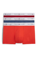 Tommy Hilfiger Pack 3 boxers em algod&atilde;o preto