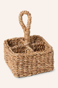 Calma House Cesto de piquenique Braid 16x16x9 Natural