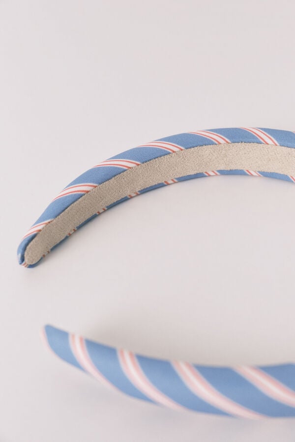 Women'secret Bandolete estampado animal riscas azul azul