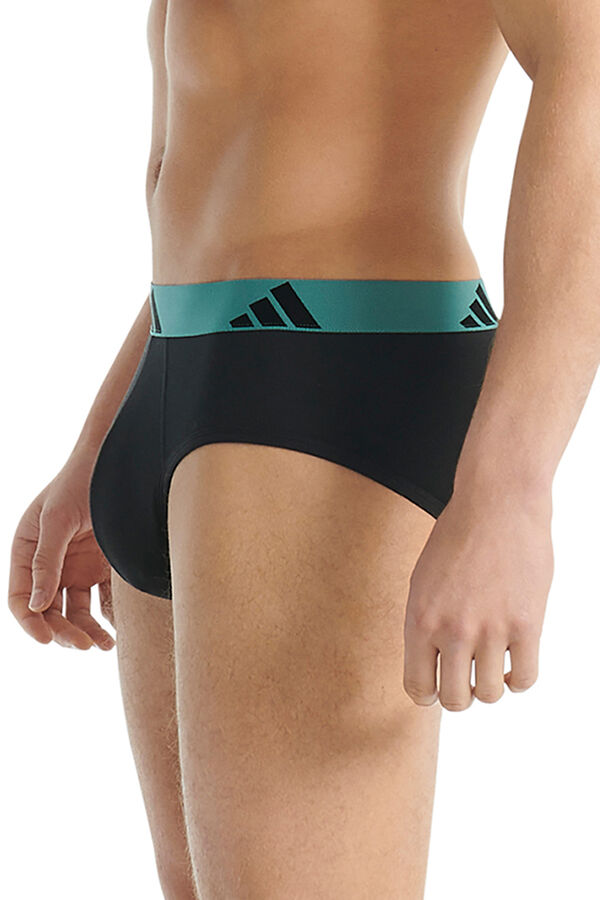 Adidas Pacote com 3 cuecas de algod&atilde;o Active Flex estampado