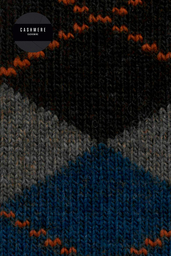 Punto Blanco Meias curtas de caxemira estampado