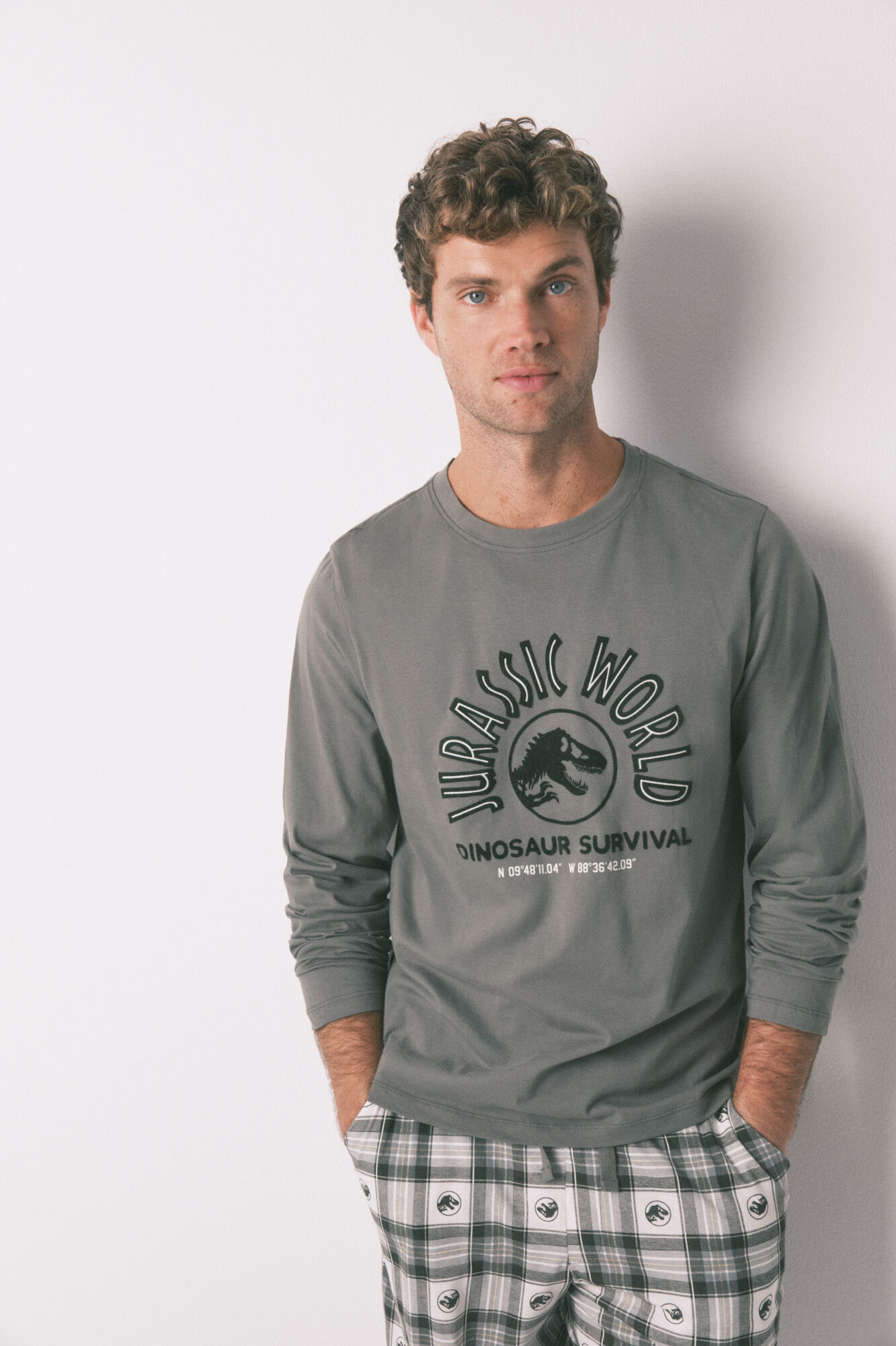 Women'secret Pijama largo hombre 100% algod&oacute;n "Jurassic World"