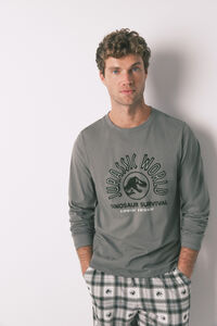 Women'secret Pijama comprido masculino 100% algodão "Jurassic World"