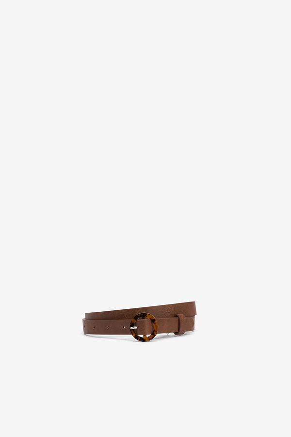 Womensecret Pack 2 Cinturones Estrechos marrón