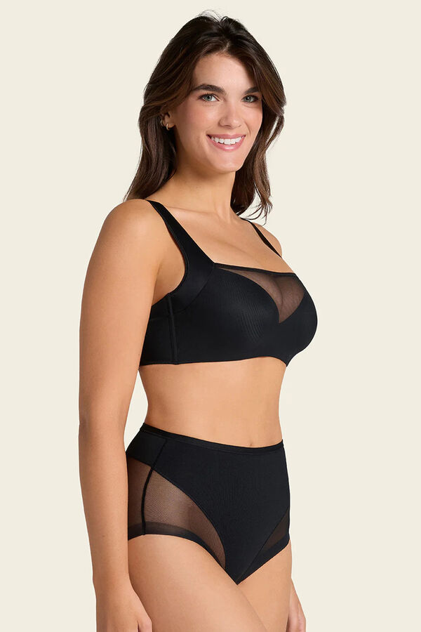 Leonisa Brastop bra with good armhole and back coverage black