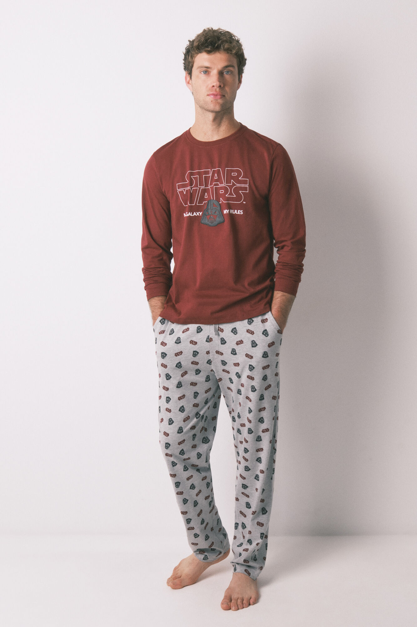 Women'secret Pijama largo hombre 100% algod&oacute;n "Star Wars"