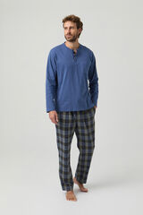 Kiff-Kiff Pijama combinado Kiff Kiff 100% algodão azul