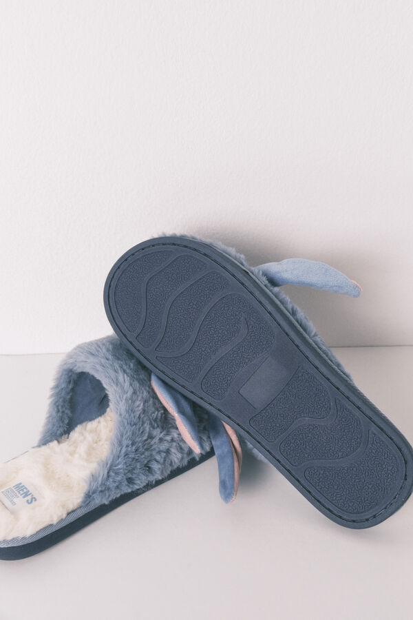Women'secret Chinelos de quarto 3D Stitch azul