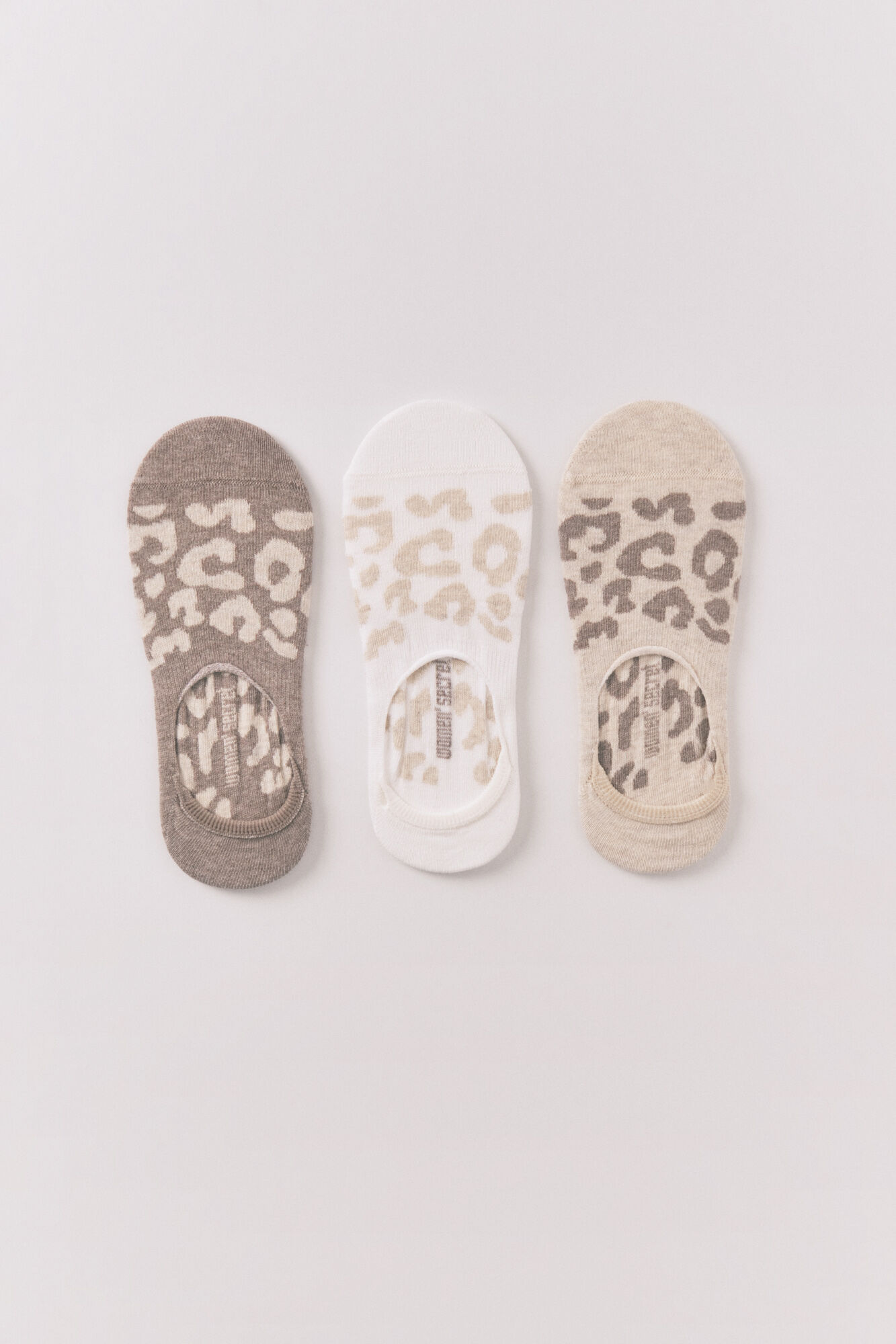 Women'secret Pack 3 calcetines slip on leopardo 