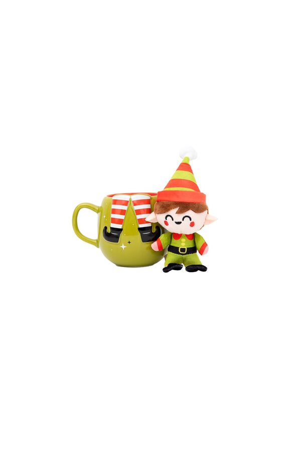 Mr. Wonderful Conjunto Caneca + Peluche Elfo estampado