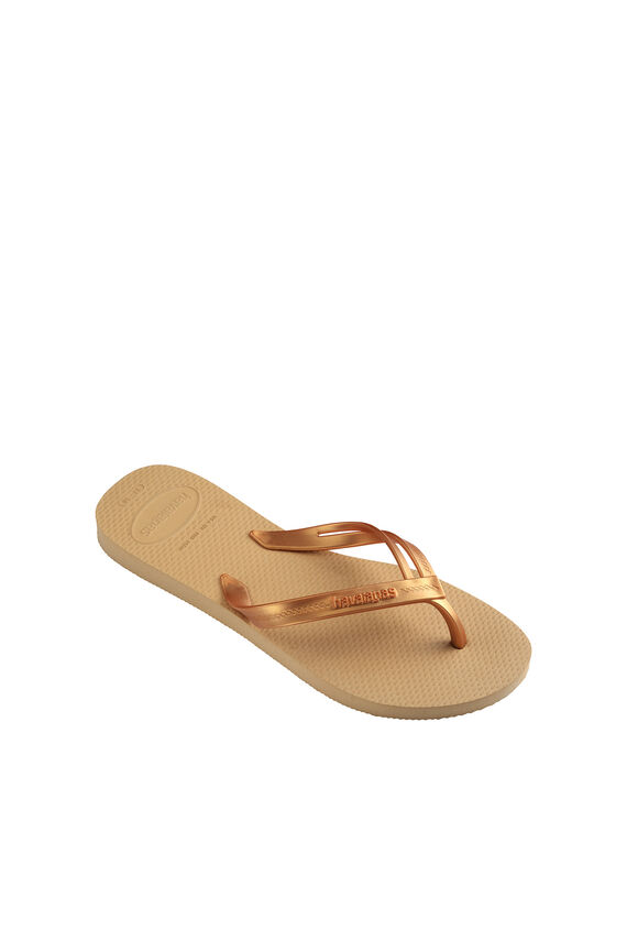 Chanclas Hav. Elegance Dorado/Mostaza