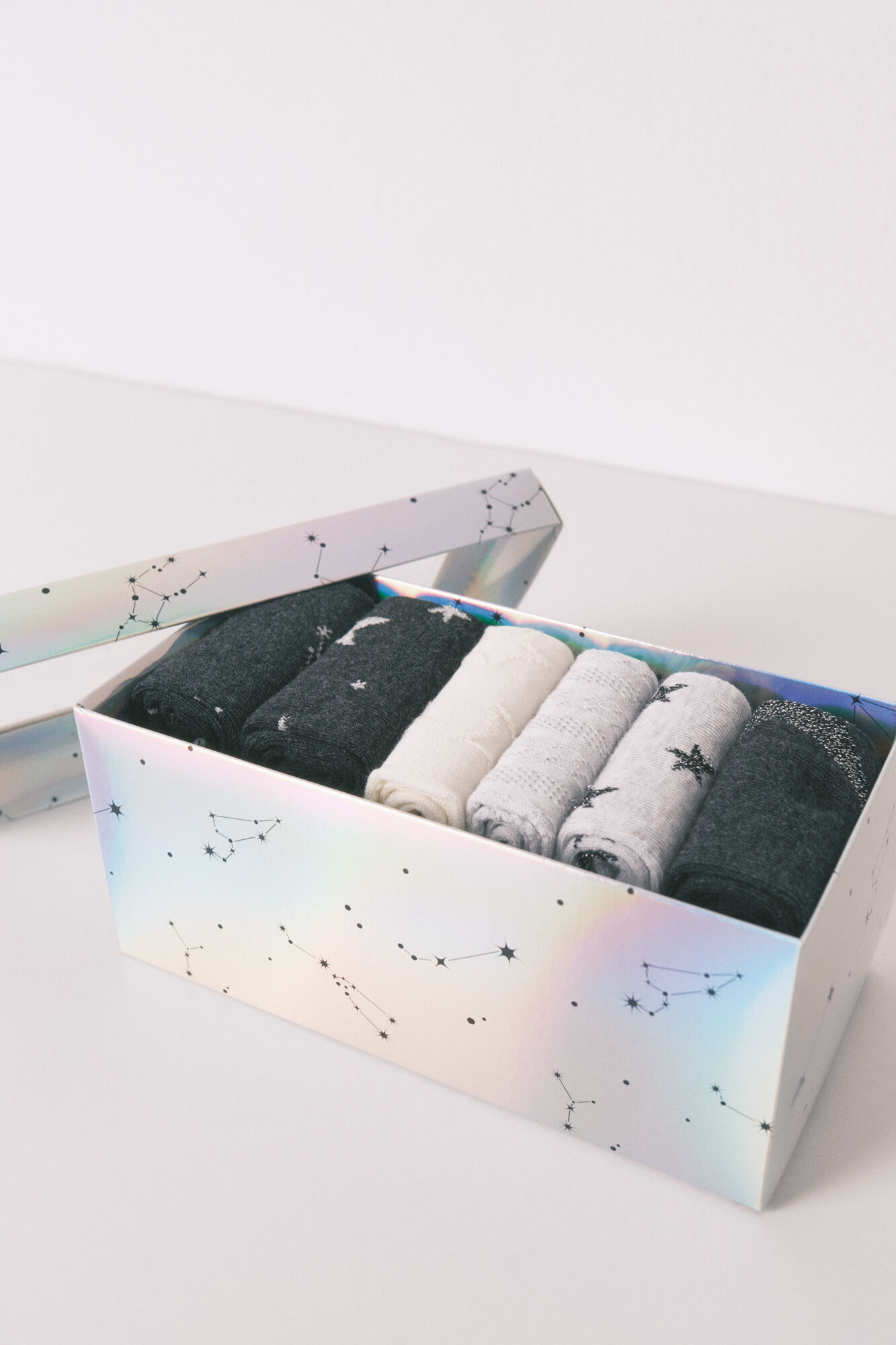 Women'secret Pack 6 calcetines largos algod&oacute;n estrellas  