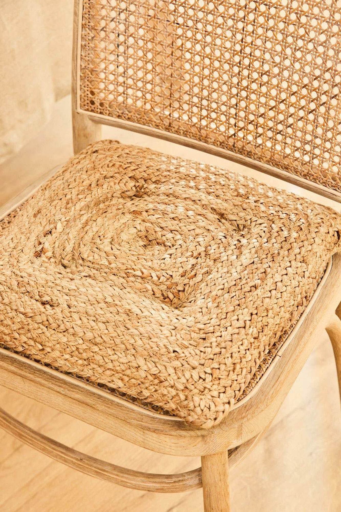 Calma House Coxim de cadeira de juta ural