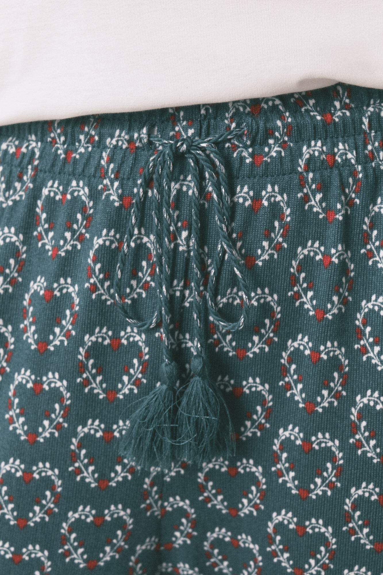 Women'secret Cal&ccedil;as comprida de malha com estampado de cora&ccedil;&atilde;o