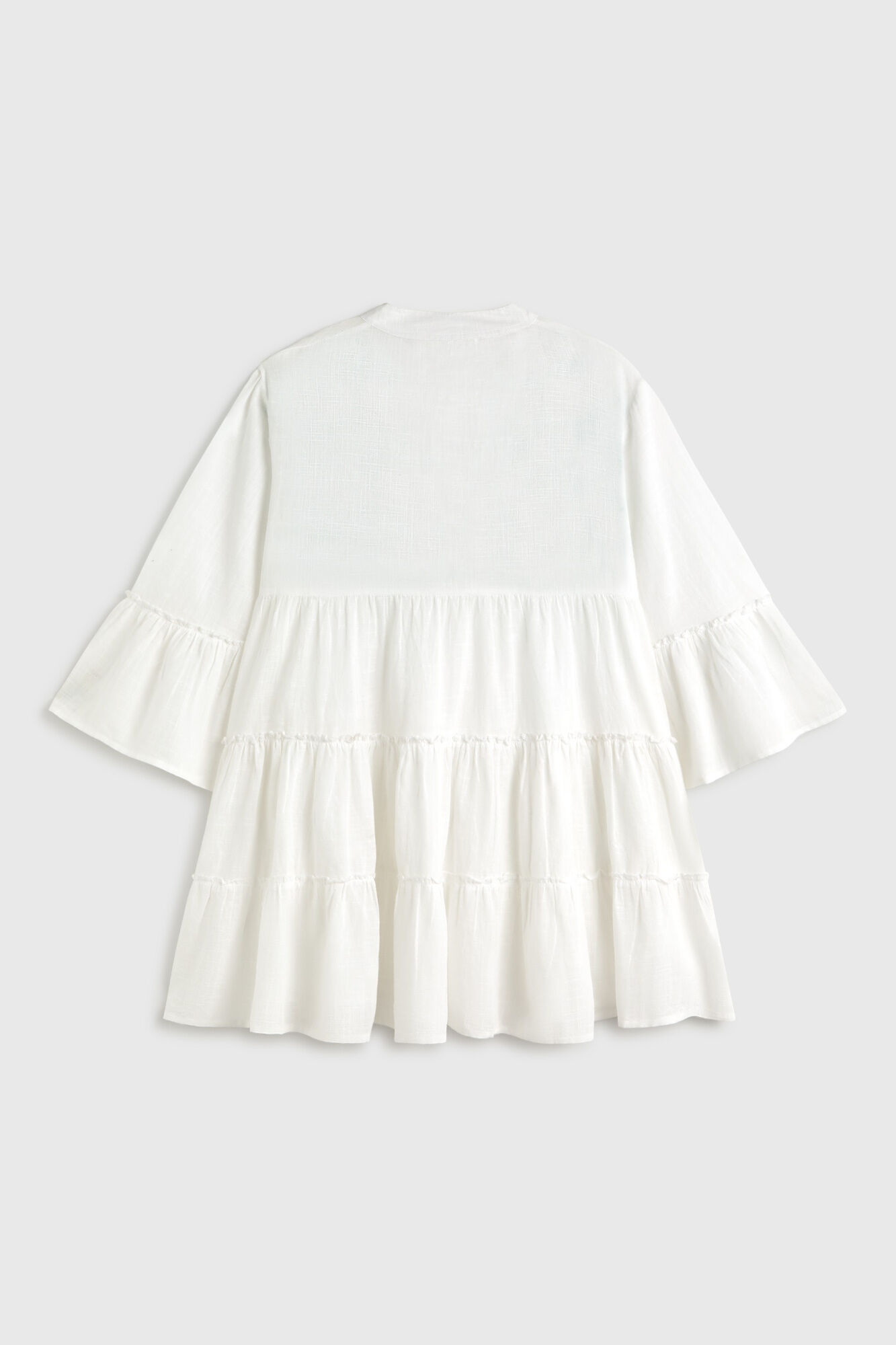 Textura T&uacute;nica em algod&atilde;o bordada