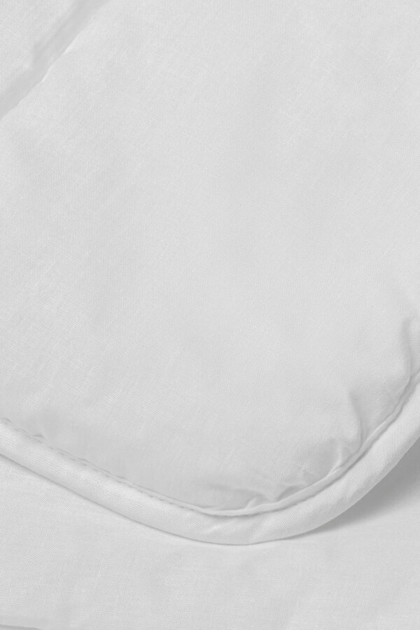 Textura Enchimento nórdico algodão e bambu. Cama 80-90 cm. branco