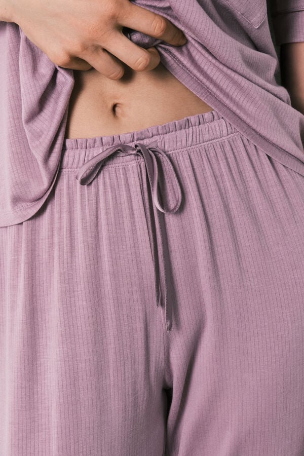 Women'secret Pijama camiseiro Capri soft touch rosa rosa