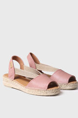 Toni Pons Alpargata plana de piel - ETNA rosa