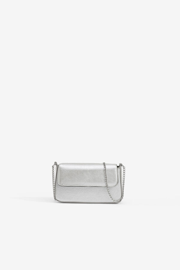 Vilanova Bolsa Metálica com Aba cinzento