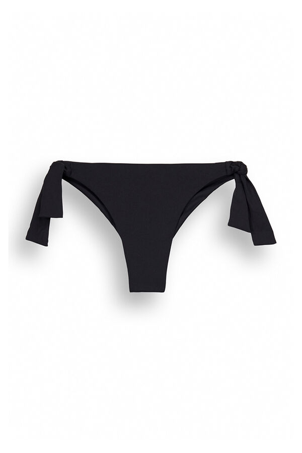 Womensecret Black tie Brazilian bikini bottoms black