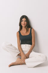 Women'secret Body com estampa animal print renda cinzento