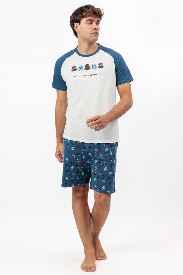 Admas Pijama curto de ver&atilde;o Star Wars bege