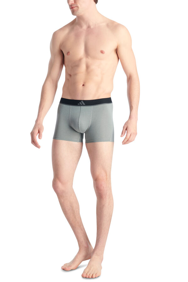 Adidas Pack 3 boxers com logo estampado