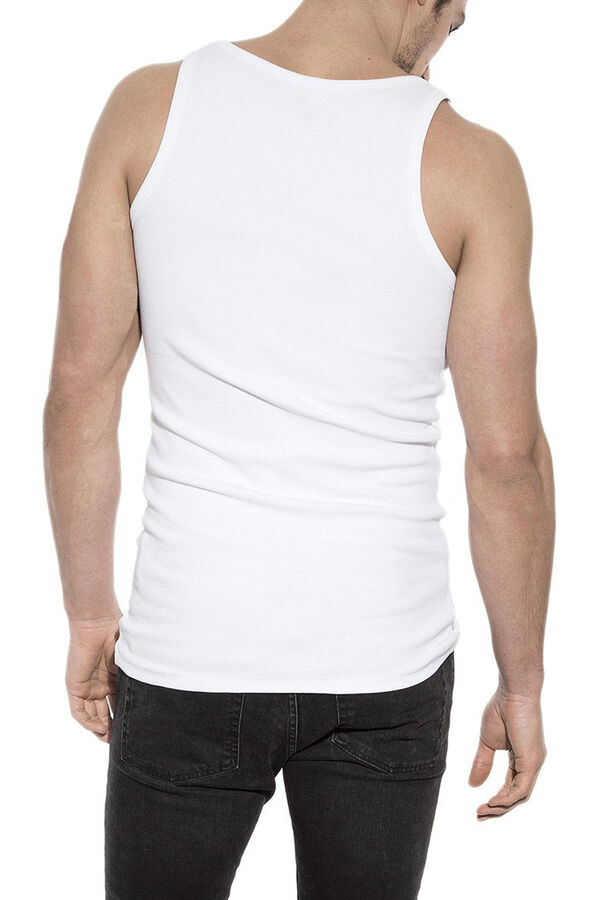 Bread & Boxers Pack 2 camisetas sin mangas de algodón orgánico blancas blanco
