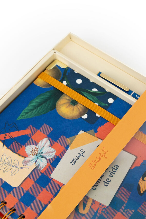 Mr. Wonderful Extra Large Weekly Office 2026 Agenda Set + pen - Non stop as a way of life printed