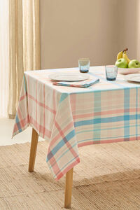 Womensecret Checked cotton resin-coated tablecloth red