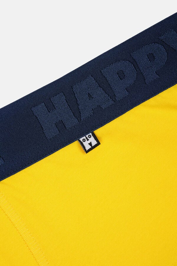 Happy Socks Pacote de cuecas boxer curtas Pickles branco