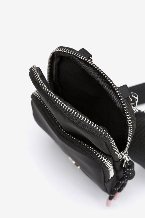 Vilanova Mala acolchoada de nylon para celular preto