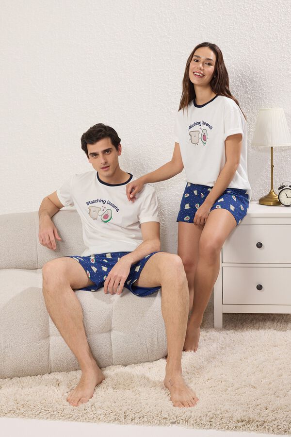 Trendyol Conjunto de pijama curto abacates bege