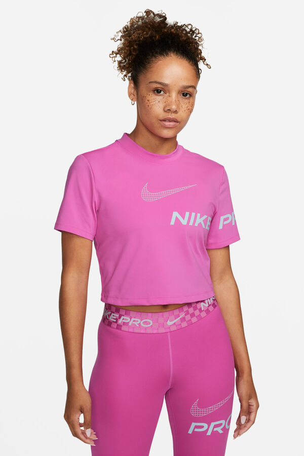 Womensecret Camiseta Nike Crop Dri-fit fucsia