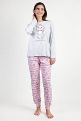 Admas Pijama Feminino Marie A cinzento