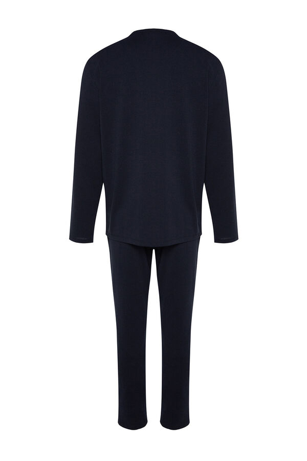 Trendyol Conjunto de pijama regular fit azul marinho  azul