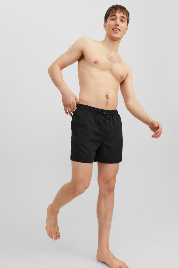 Jack & Jones Fato de banho liso preto