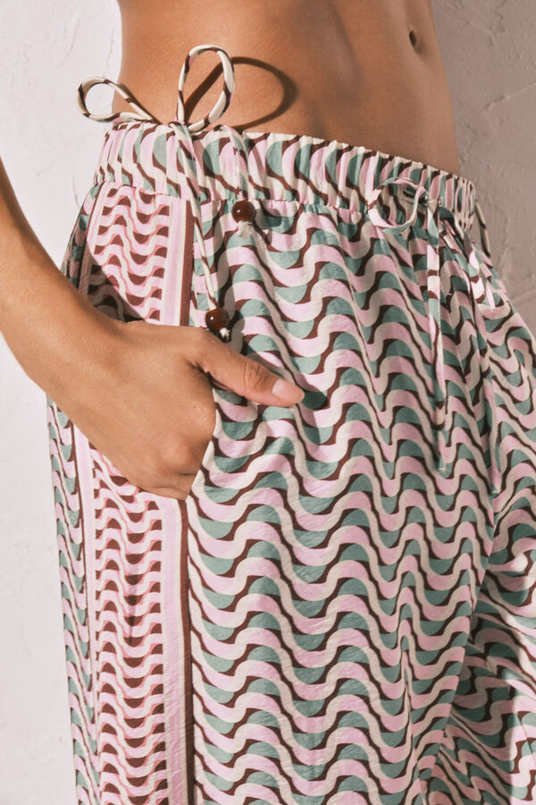 Women'secret Cal&ccedil;as compridas com estampado geom&eacute;trico estampado