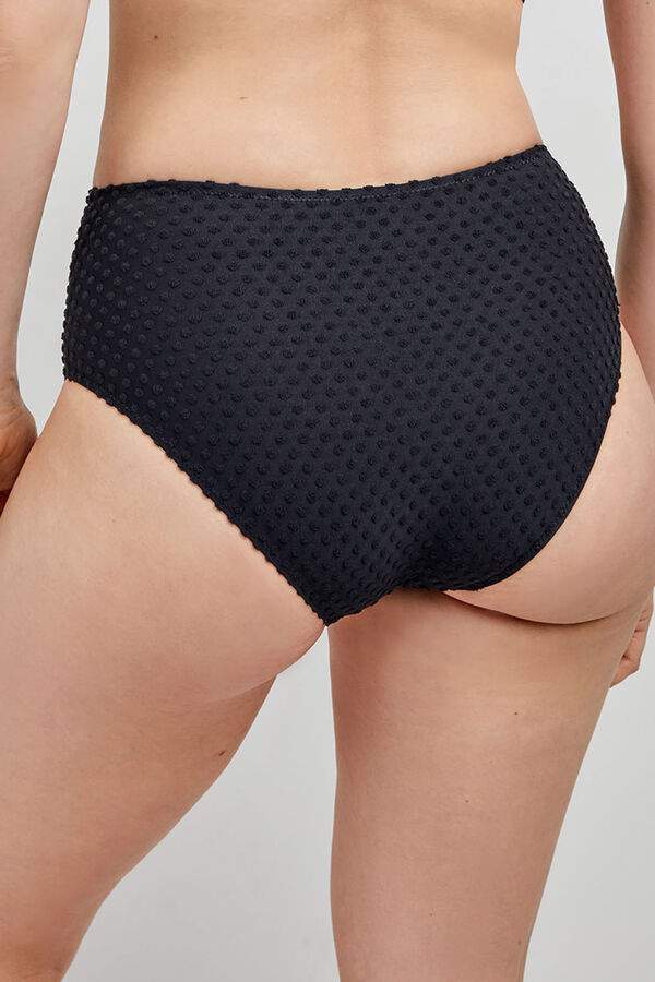 Gisela Braga bikini alta tejido estructura negro negro