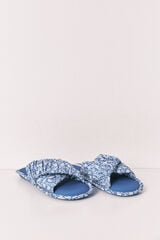 Women'secret Pack de viagem chinelos de quarto azul azul