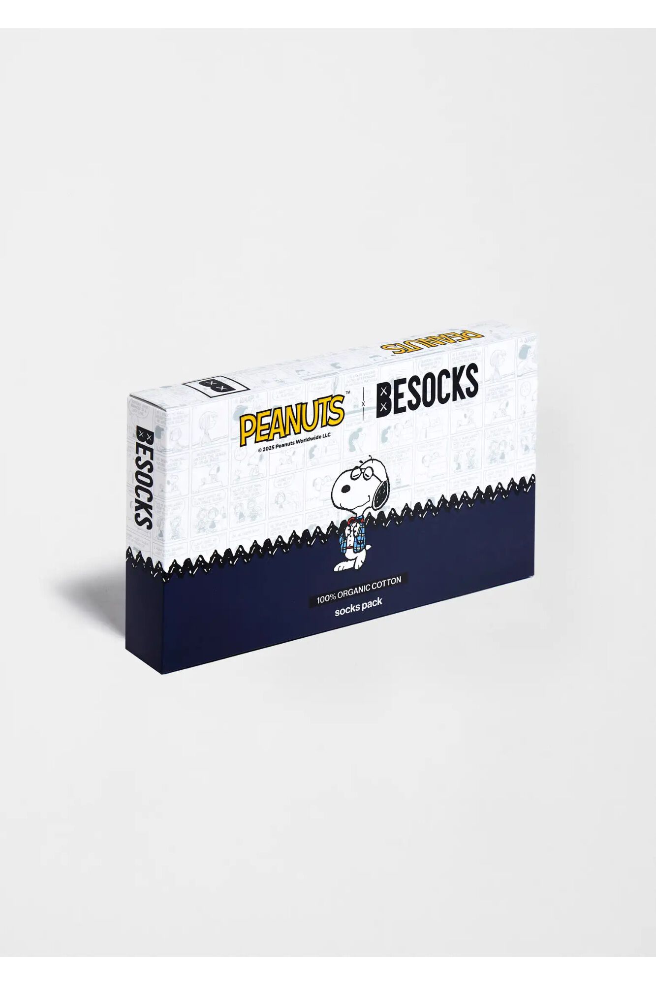 Besocks Pack de 3 pares de meias altas BESOCKS Snoopy