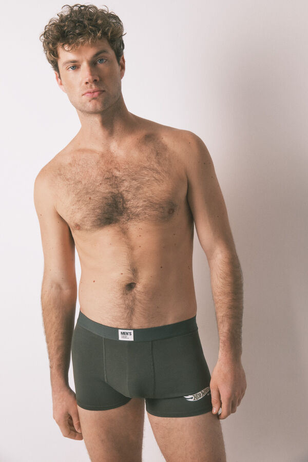 Women'secret Pacote com 2 boxers de cuecas "Hotwheels" bege