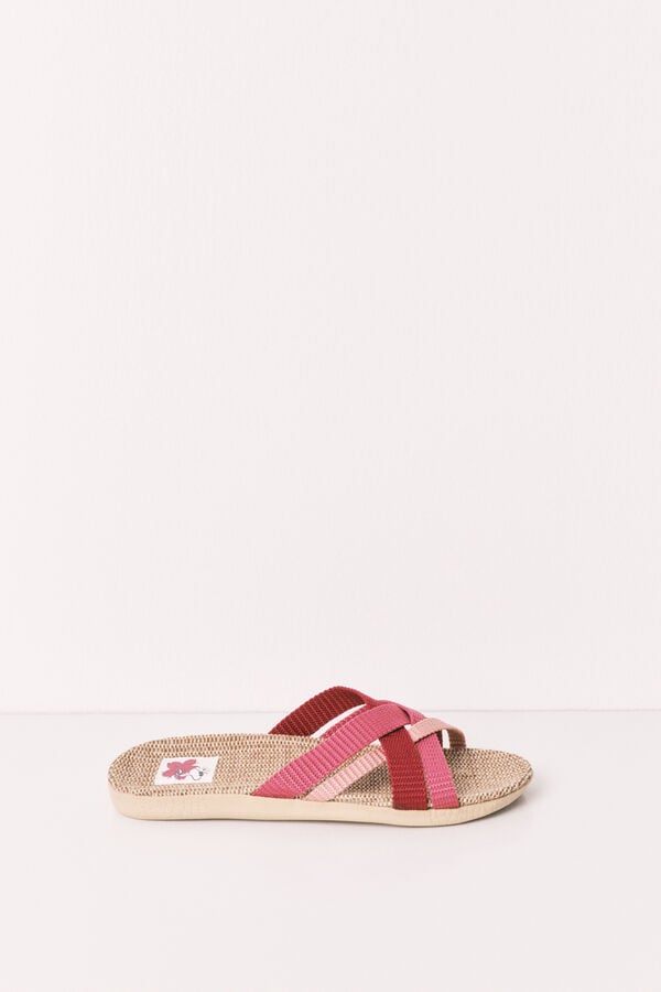 Women'secret Sand&aacute;lias multi tiras coloridas vermelho