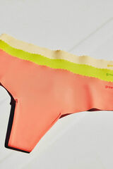 Gisela Pack of 3 multicoloured seamless Brazilian panties printed