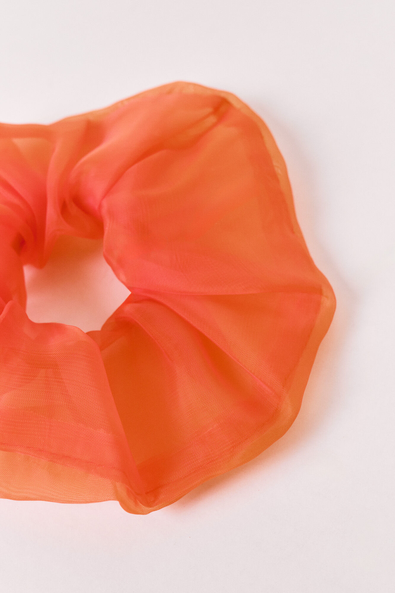 Women'secret El&aacute;stico de cabelo em organza transparente rosa