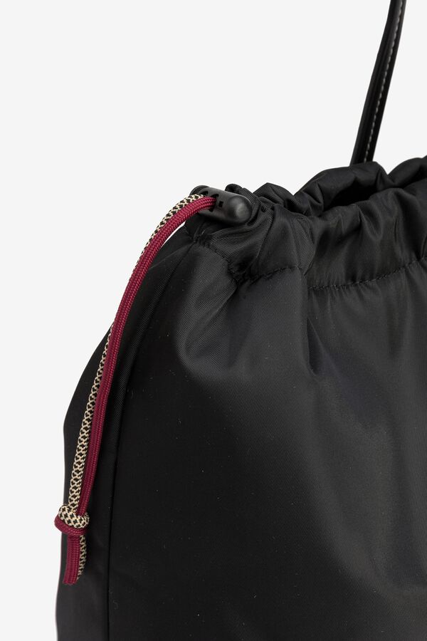 Vilanova Mala tote bag de nylon preto